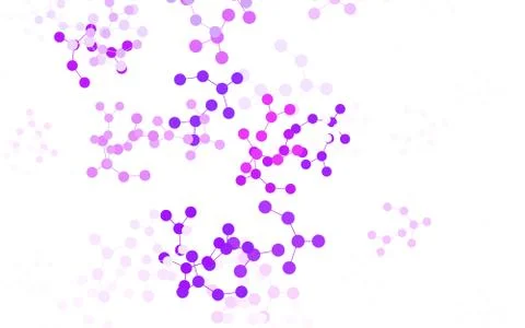 Light Purple, Pink vector pattern with artificial intelligence network. Stock Illustration