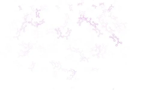 Light Purple, Pink vector pattern with artificial intelligence network. 스톡 일러스트