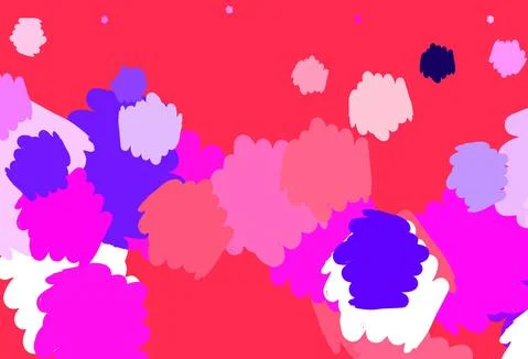 Light Purple, Pink vector pattern with random forms. Illustrazione stock