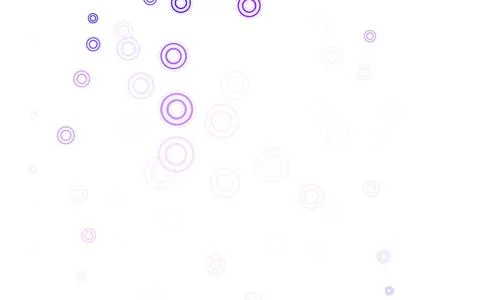 Light Purple, Pink vector pattern with spheres. Illustrazione stock