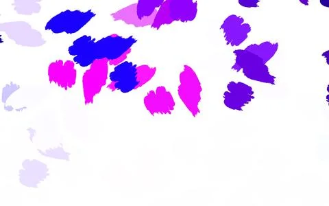 Light Purple, Pink vector pattern with random forms. Stock Illustration
