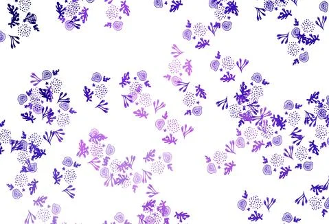Light Purple, Pink vector pattern with random forms. Stock Illustration
