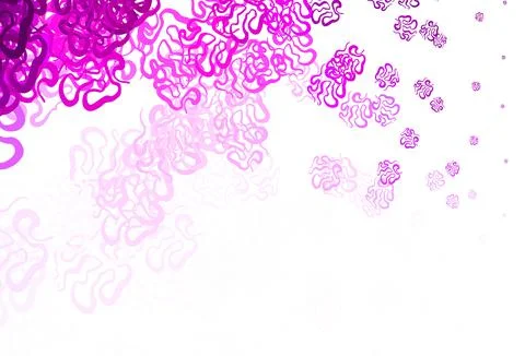 Light Purple, Pink vector pattern with random forms. Stock Illustration