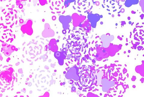 Light Purple, Pink vector pattern with random forms. Illustrazione stock