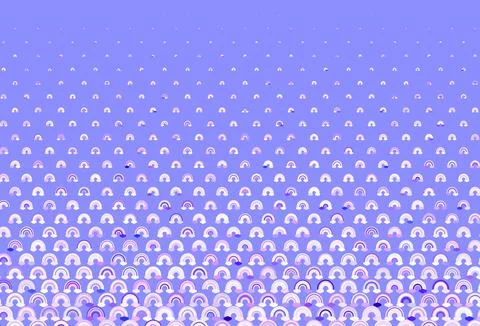 Light Purple, Pink vector pattern with rainbow elements. Stock Illustration