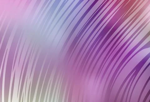 Light Purple, Pink vector pattern with wry lines. Illustrazione stock