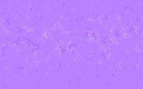 Light Purple, Pink vector pattern with artificial intelligence network. Illustrazione stock