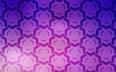 Light Purple, Pink vector pattern with bent lines. An elegant bright illustra Illustrazione stock