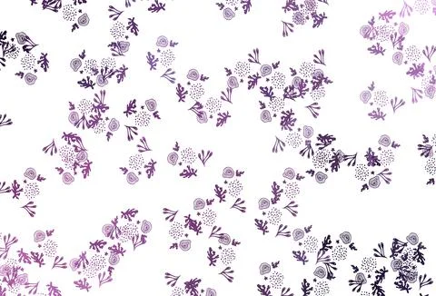 Light Purple, Pink vector pattern with random forms. 스톡 일러스트