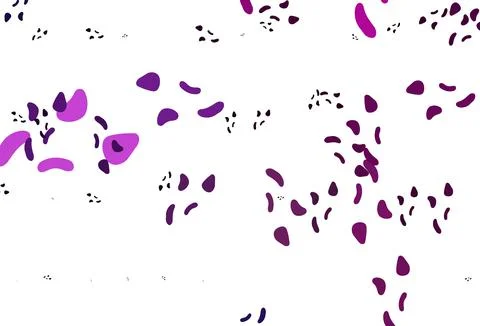 Light Purple, Pink vector pattern with chaotic shapes. Illustrazione stock