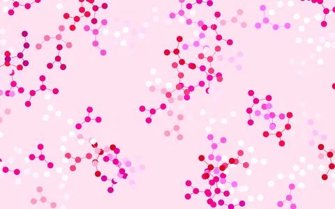 Light Purple, Pink vector pattern with artificial intelligence network. Illustrazione stock