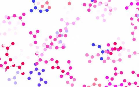 Light Purple, Pink vector pattern with artificial intelligence network. 스톡 일러스트