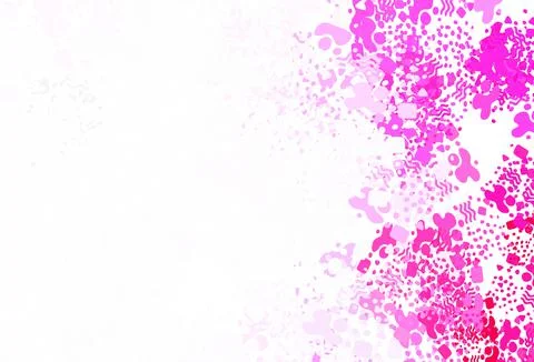 Light Purple, Pink vector pattern with random forms. 库存插图