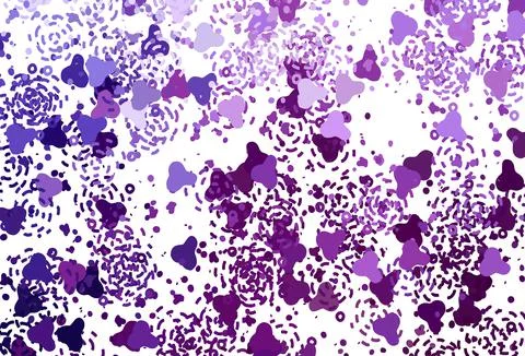 Light Purple, Pink vector pattern with random forms. Stock Illustration