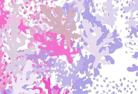 Light Purple, Pink vector pattern with random forms. 스톡 일러스트