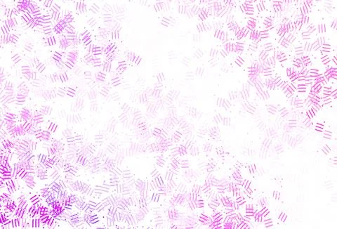 Light Purple, Pink vector pattern with sharp lines, dots. 스톡 일러스트