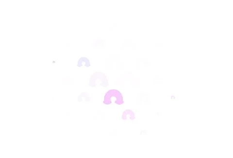 Light Purple, Pink vector pattern with rainbow elements. Illustrazione stock