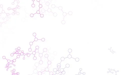 Light Purple, Pink vector pattern with artificial intelligence network. Stockillustratie