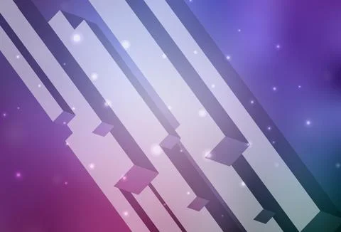 Light Purple, Pink vector pattern in square style. 스톡 일러스트