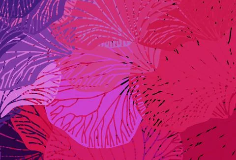 Light Purple, Pink vector pattern with random forms. Stock Illustration