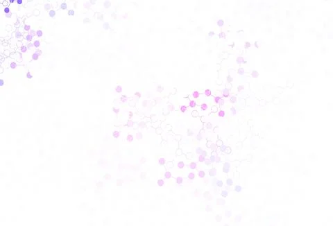 Light Purple, Pink vector pattern with artificial intelligence network. Illustrazione stock