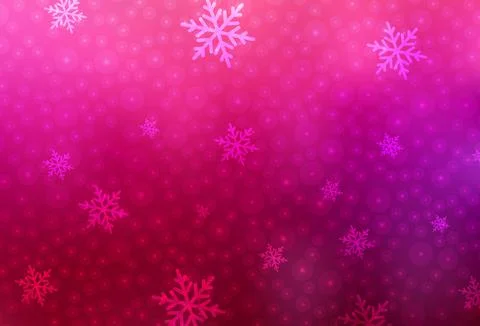 Light Purple, Pink vector pattern in Christmas style. Stock Illustration