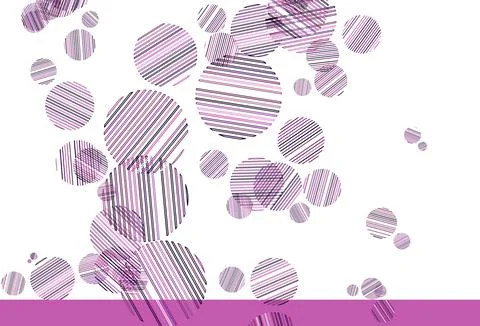 Light Purple, Pink vector pattern with spheres. Stock Illustration