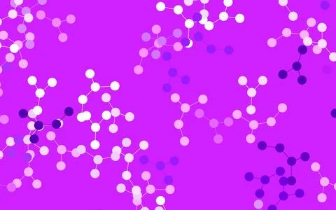 Light Purple, Pink vector pattern with artificial intelligence network. イラスト素材
