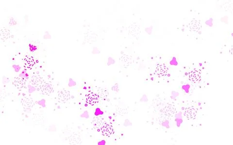 Light Purple, Pink vector pattern with random forms. Stock Illustration