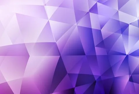 Light Purple, Pink vector polygon abstract background. Stock Illustration