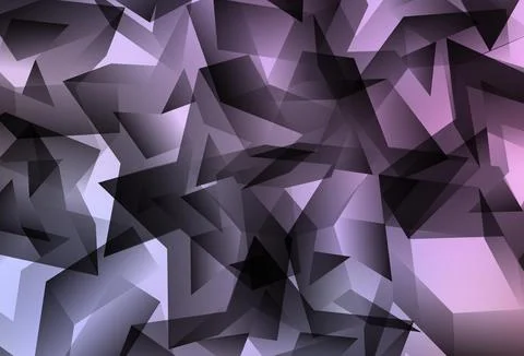 Light Purple, Pink vector polygonal background. Stock Illustration