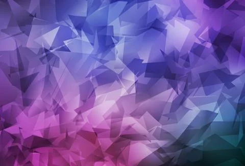 Light Purple, Pink vector polygonal background. Stock Illustration