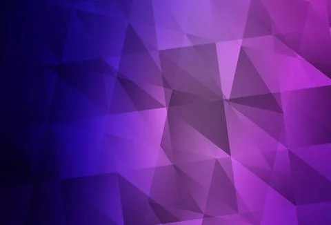 Light Purple, Pink vector shining triangular background. 库存插图