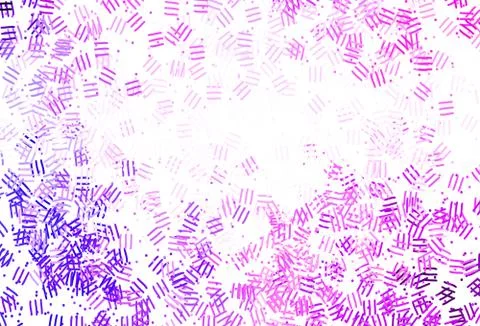 Light Purple, Pink vector template with repeated sticks, dots. Stock Illustration