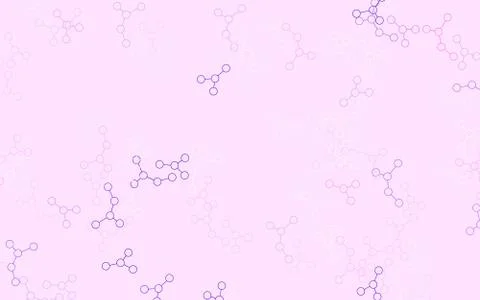 Light Purple, Pink vector template with artificial intelligence structure. Stock Illustration