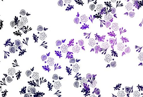 Light Purple, Pink vector template with chaotic shapes. Illustrazione stock