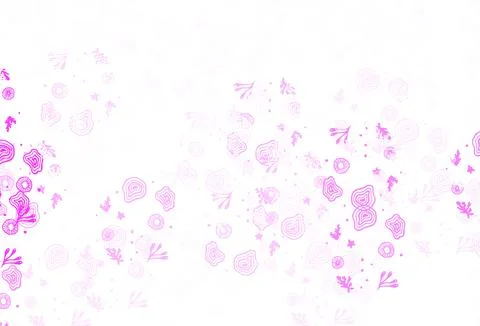Light Purple, Pink vector template with chaotic shapes. Stock Illustration