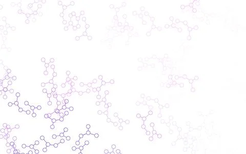 Light Purple, Pink vector template with artificial intelligence structure. 스톡 일러스트