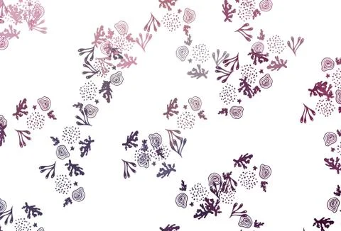 Light Purple, Pink vector texture with abstract forms. Illustrazione stock