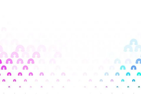 Light Purple, Pink vector texture with rainbows, clouds. Illustrazione stock