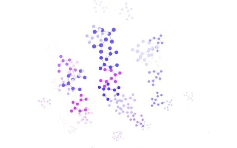 Light Purple, Pink vector texture with artificial intelligence concept. Stock Illustration