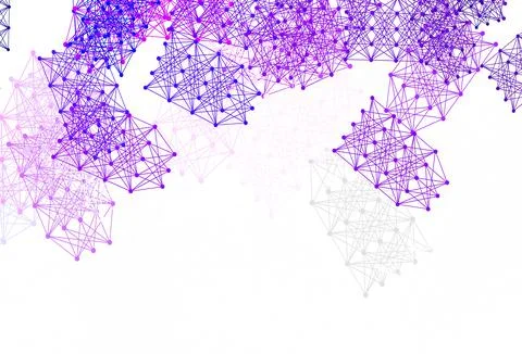 Light Purple, Pink vector texture with artificial intelligence concept. Stock Illustration