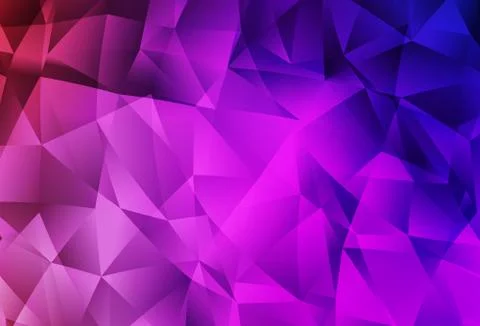 Light Purple, Pink vector triangle mosaic background. Stock Illustration