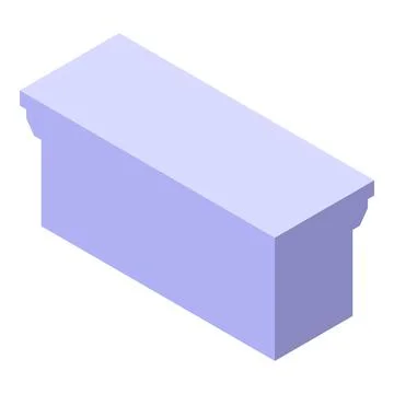 Light purple rectangular container with lids representing storage or shipping Stockillustratie