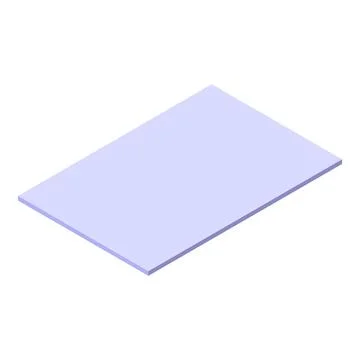 Light purple rectangular plane hovering in white space イラスト素材