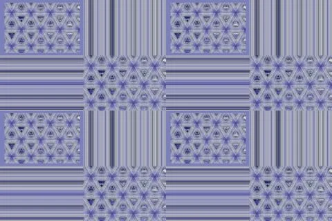 Light Purple Repeat Pattern Of Shapes And Stripes Stock Illustration