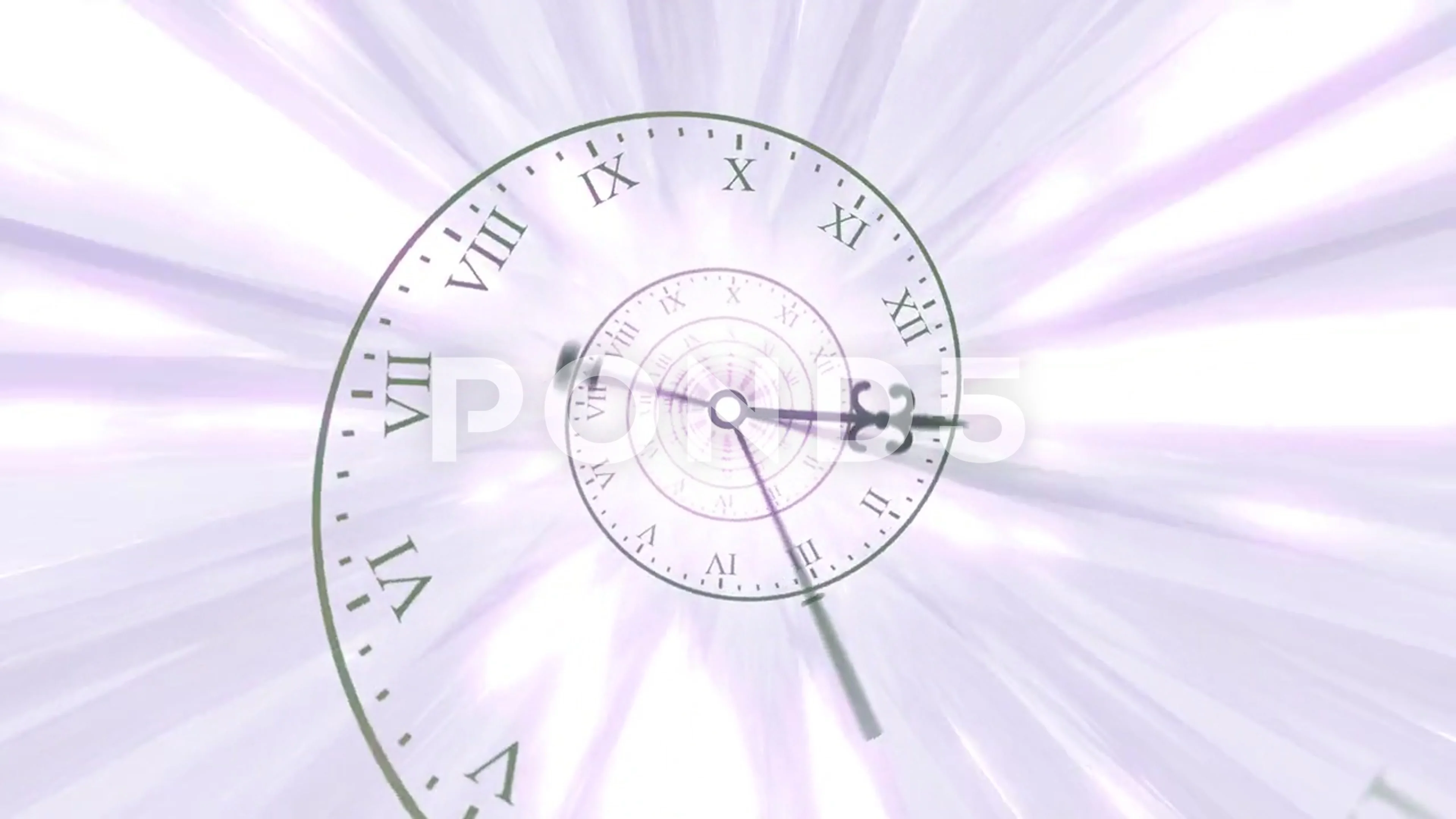 Light Purple Time Spiral Looping Clock A... | Stock Video | Pond5