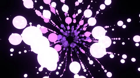 Light Purple Transforming Neon Bubbles Background VJ Loop in 4K Stock Footage 334718825