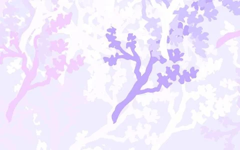 Light Purple vector abstract backdrop with leaves, branches. Stock Illustration