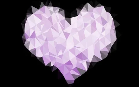Light Purple vector abstract mosaic background. Stock Illustration